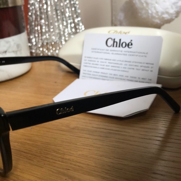 Chloe Italian Authentic Eyeglasses Black - Picture 2 of 8